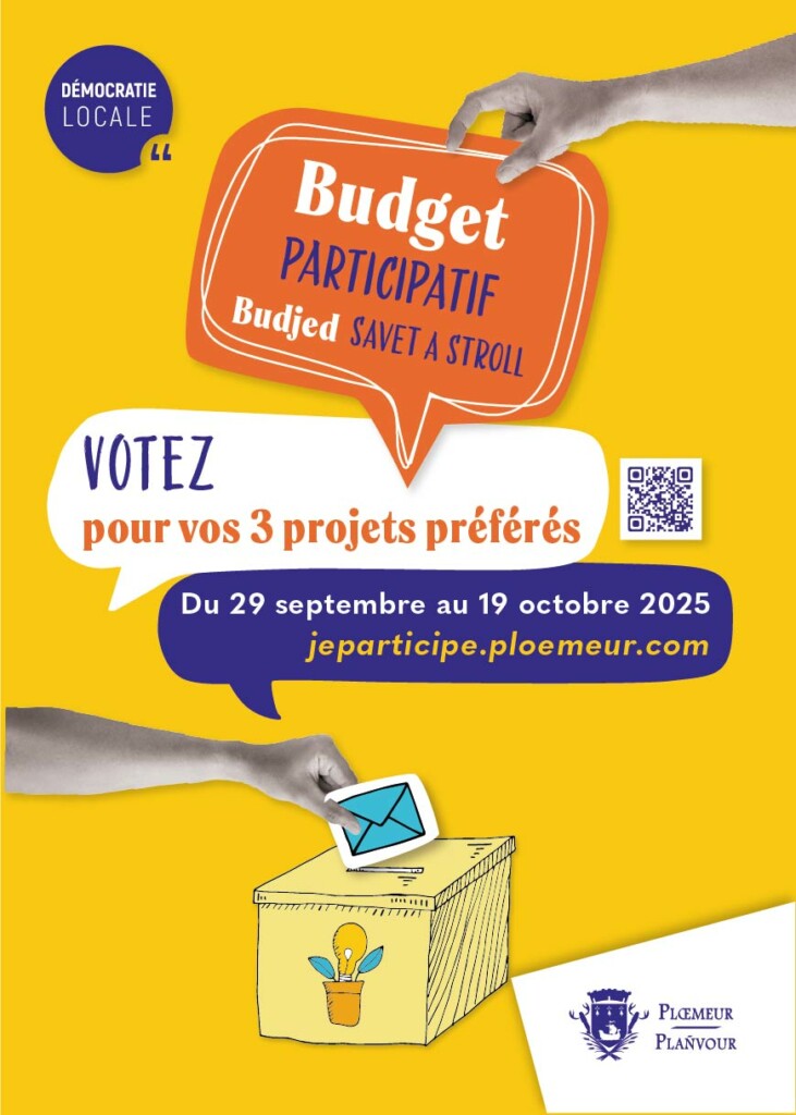 Affiche de la phase de vote du budget participatif 2025