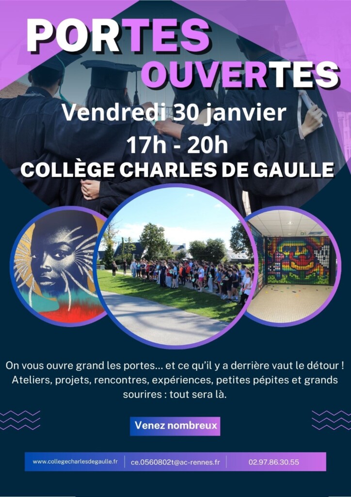 portes ouvertes college charles de gaulle ploemeur