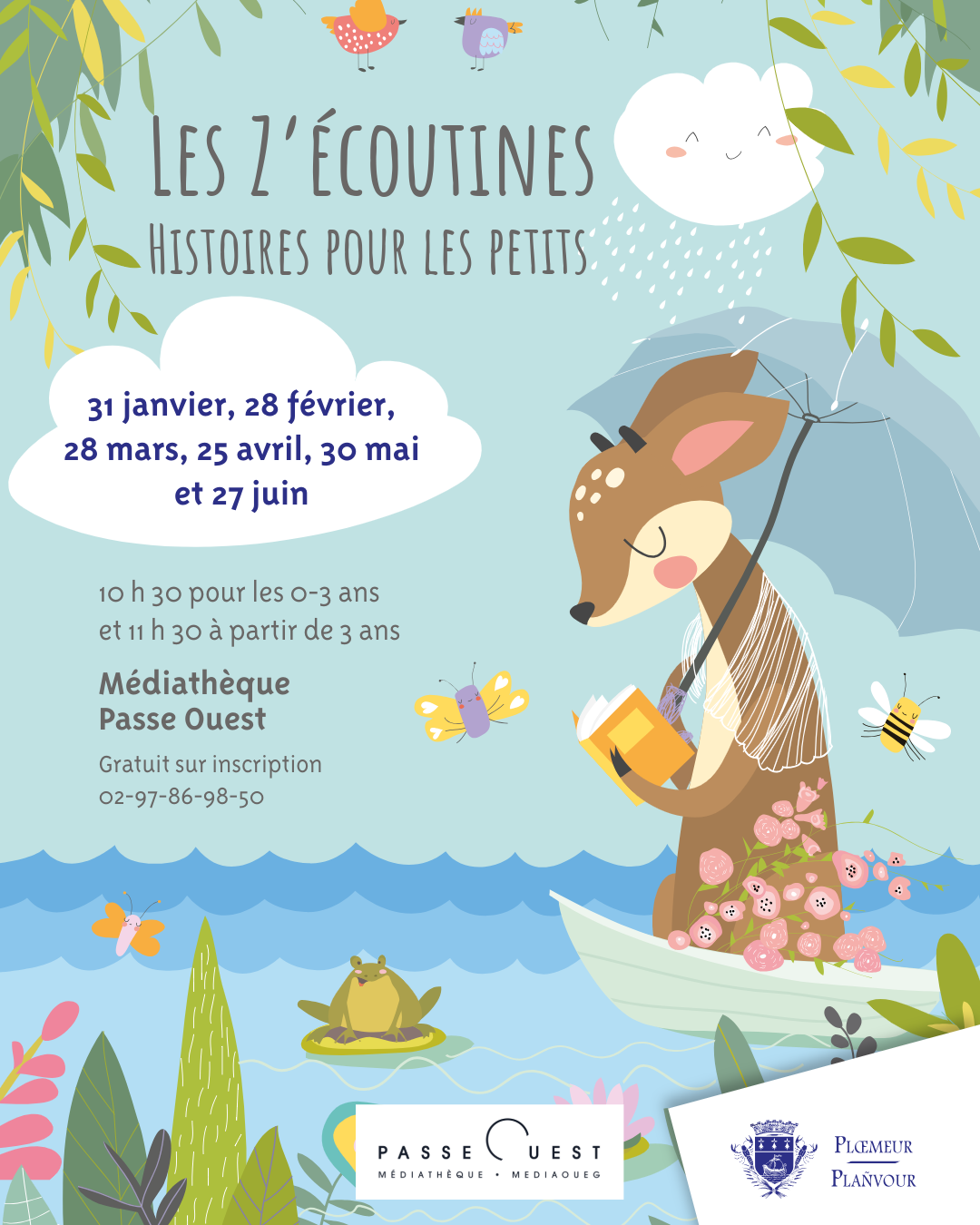 Affiche Les Z'écoutines, histoires pour les tous petits