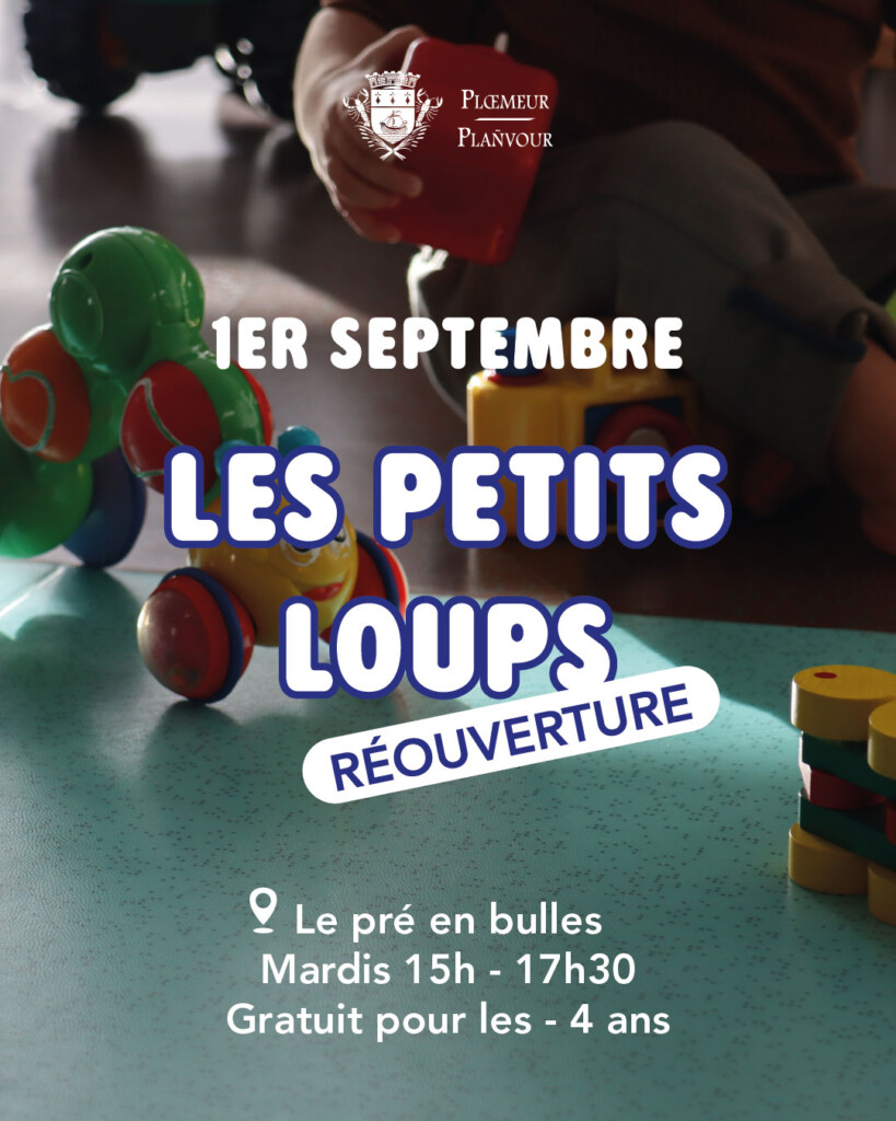 réouverture Les petits loups LAEP ploemeur
